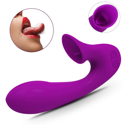 의학 실리콘 IPX7 Ｇ스폿 남근 대용품 성인 섹스 진동자 구술 리킹 장난감