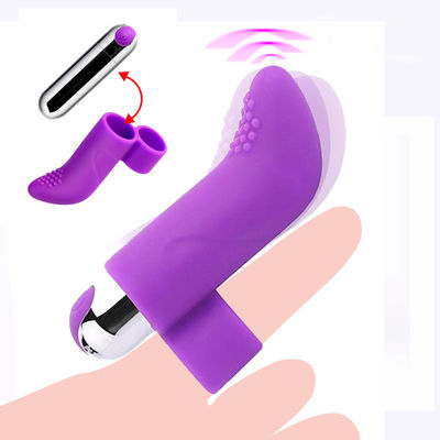 의학 실리콘 총알 진동 Ｇ스폿 손가락 진동자 10 방식